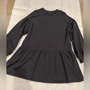 [M]Sanctuary Modal Blend Black Long Sleeve Dress